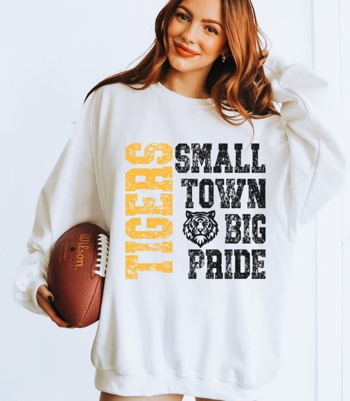 Tigers - Yellow Gold (Small Town Big Pride Mascots) - DTF