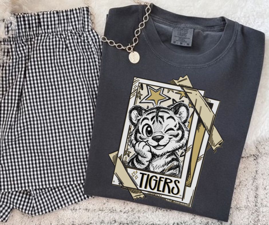 Tigers - Vegas Gold (Cutie Patootie Mascots) - DTF