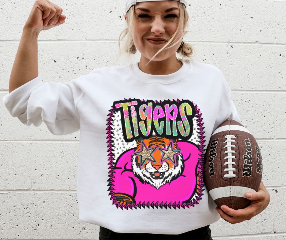 Tigers (Pink Jersey Mascots) - DTF