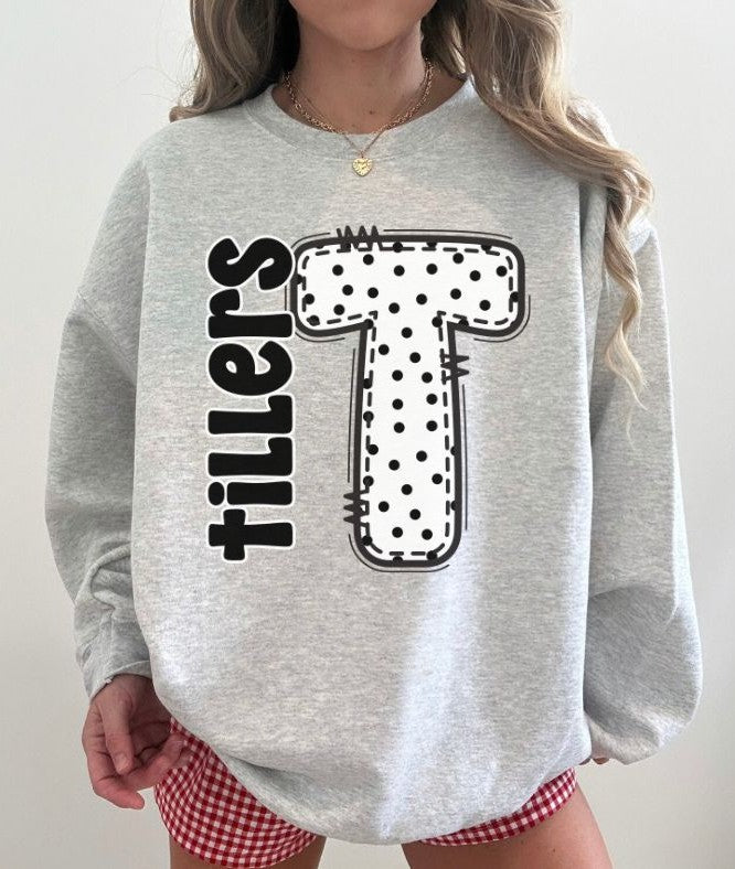 Tillers (Polka Dotted Letter Mascots) - DTF