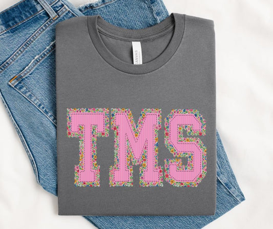 TMS - Floral/Pink (Prepster Mascot) - DTF