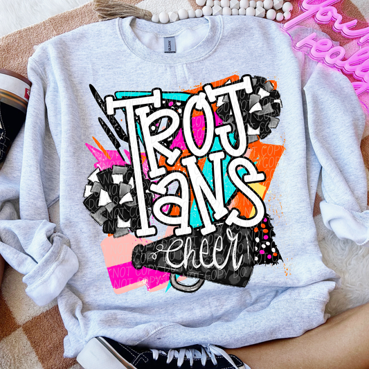 Trojans (Bright Retro Football Mascot) - DTF