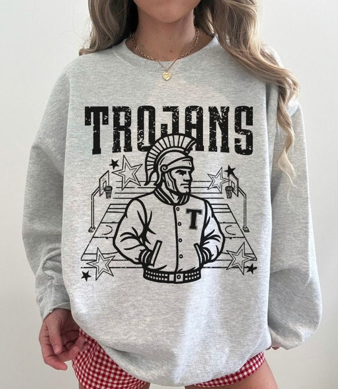 Trojans (Basketball Letterman Mascot) - DTF