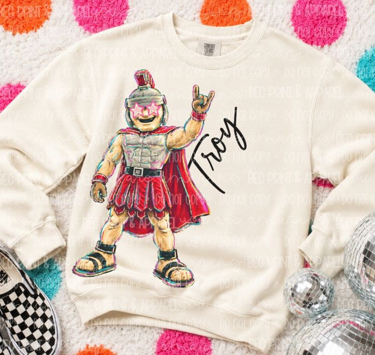 Troy (Rockin Mascot College) - DTF