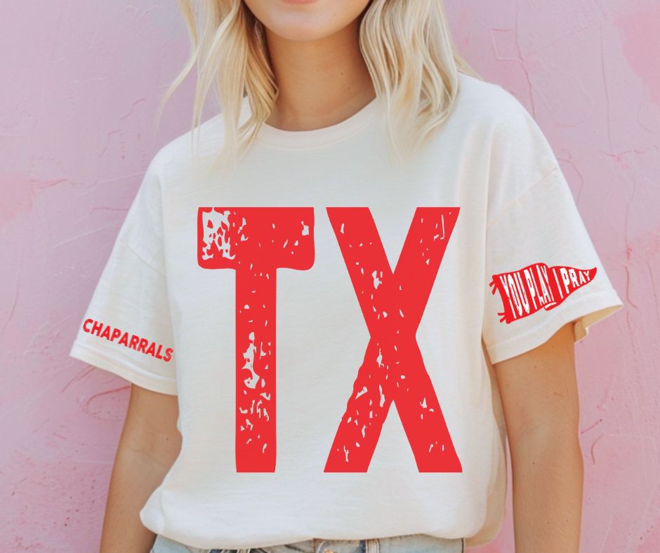 Chaparrals - Red/TX (You Play I Pray Mascots) - DTF