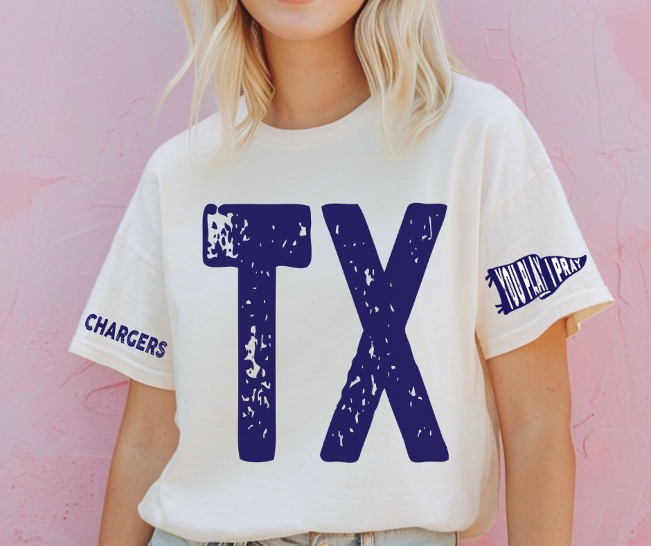 Chargers - Navy/TX (You Play I Pray Mascots) - DTF