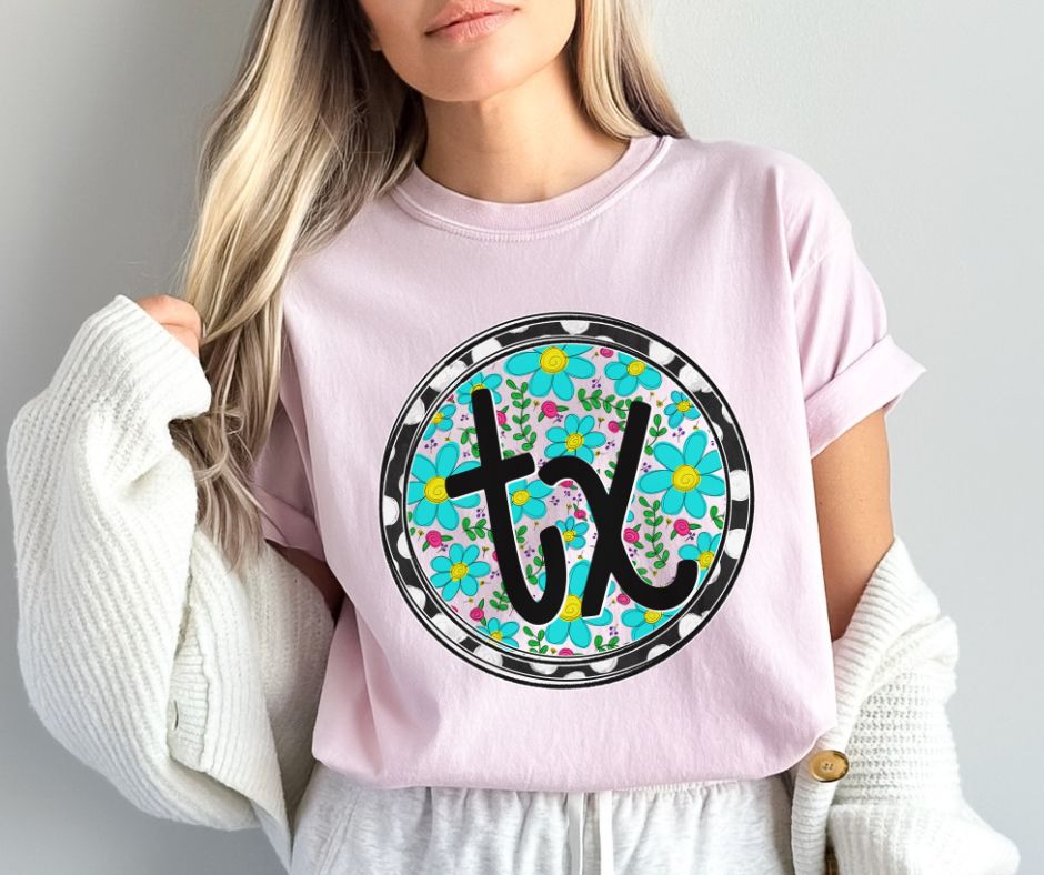 TX (Texas Spring Floral and Dot State) - DTF