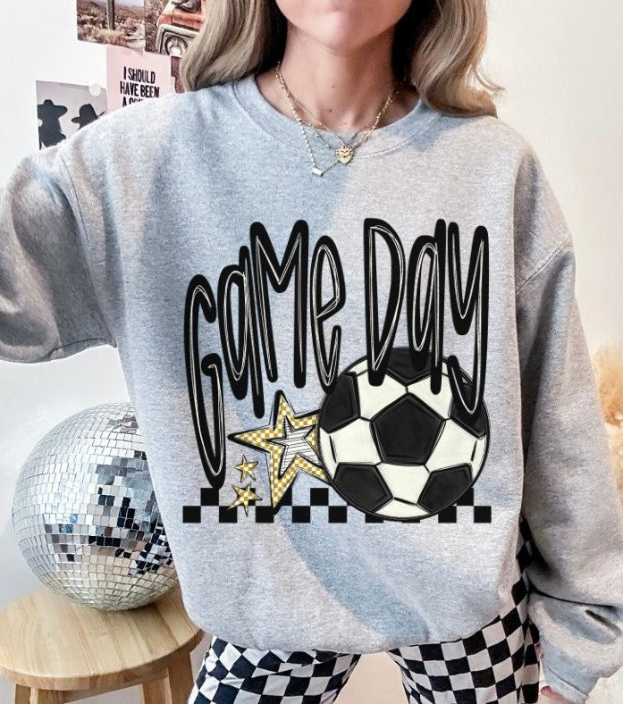 Game Day Stars (Soccer - Vegas Gold) - DTF