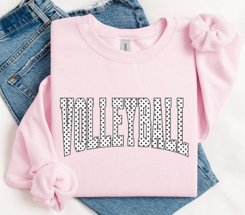 Volleyball (Arched Polka Dots) - DTF