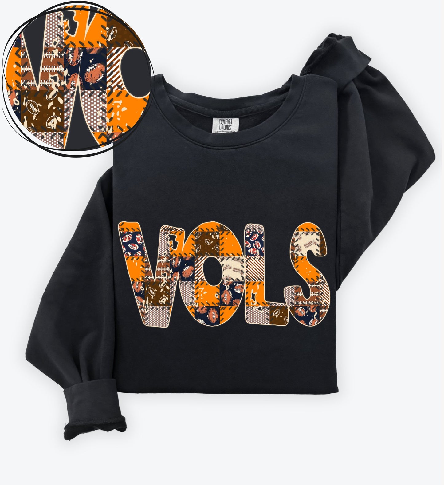 Vols (Quilted Patchwork Football Teams) - DTF