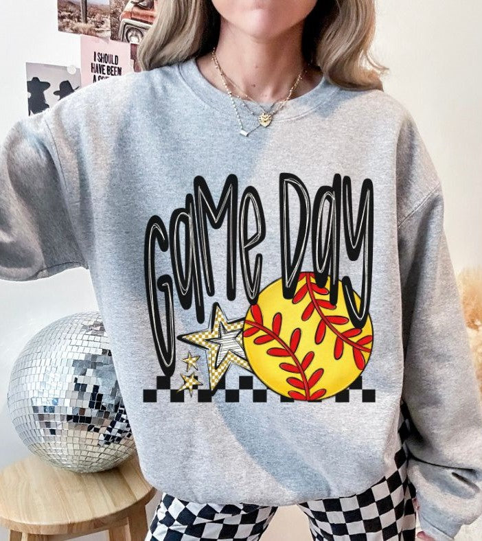 Game Day Stars (Softball - Vegas Gold) - DTF