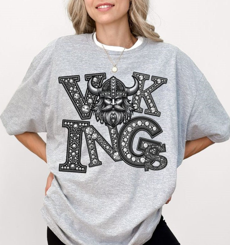 Vikings (Faux Rhinestone Mascots) - DTF