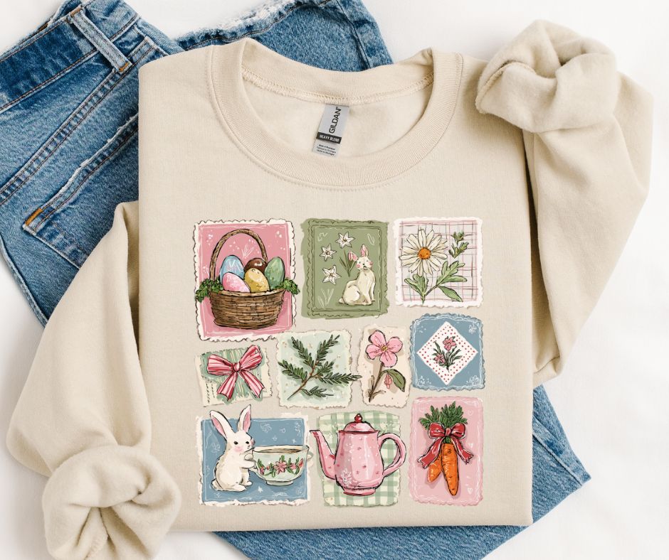 Vintage Easter Collage - DTF