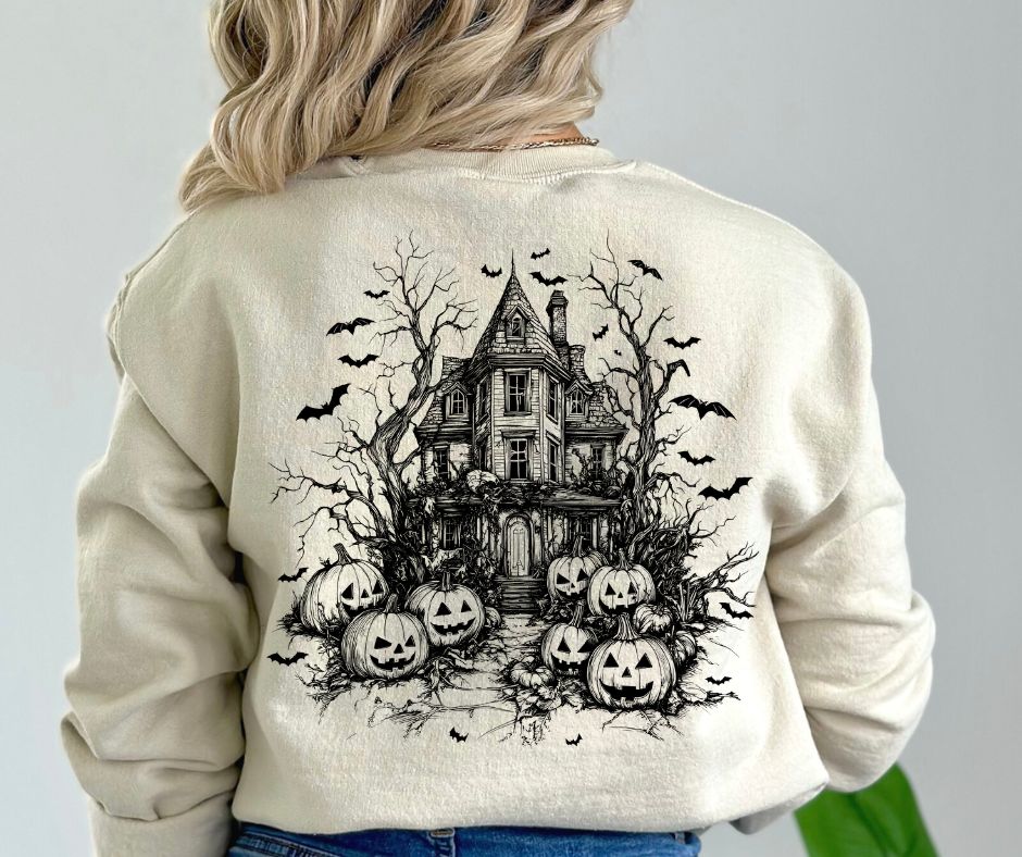 Vintage Halloween (front/back design) - DTF