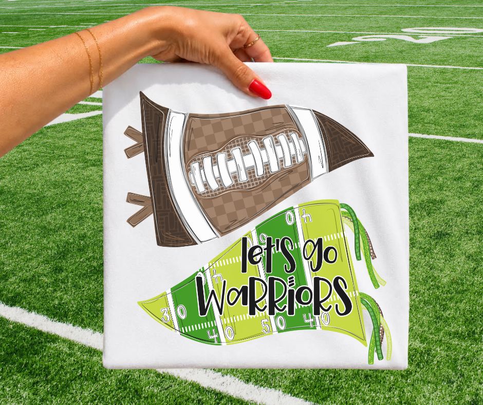 Warriors (Let's Go Football Pennant Mascot) - DTF