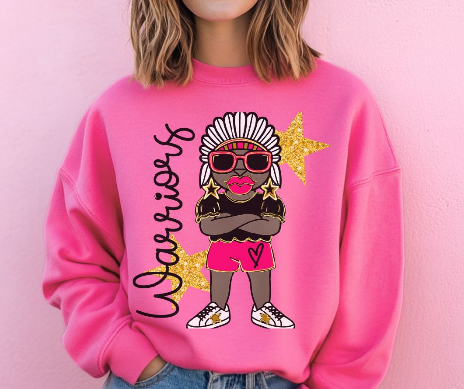 Warriors (Glitzy Mascots) - DTF