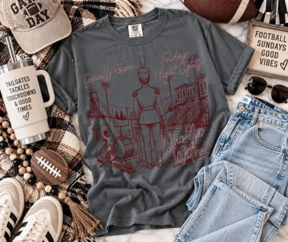 Who Ya With - Male (Small Town FNL Band Mascot) - DTF