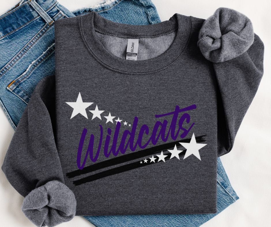 Wildcats - Purple/Black(Spirit Stars Mascots) - DTF