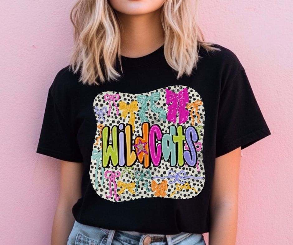 Wildcats (Colorful Bows Mascot) - DTF