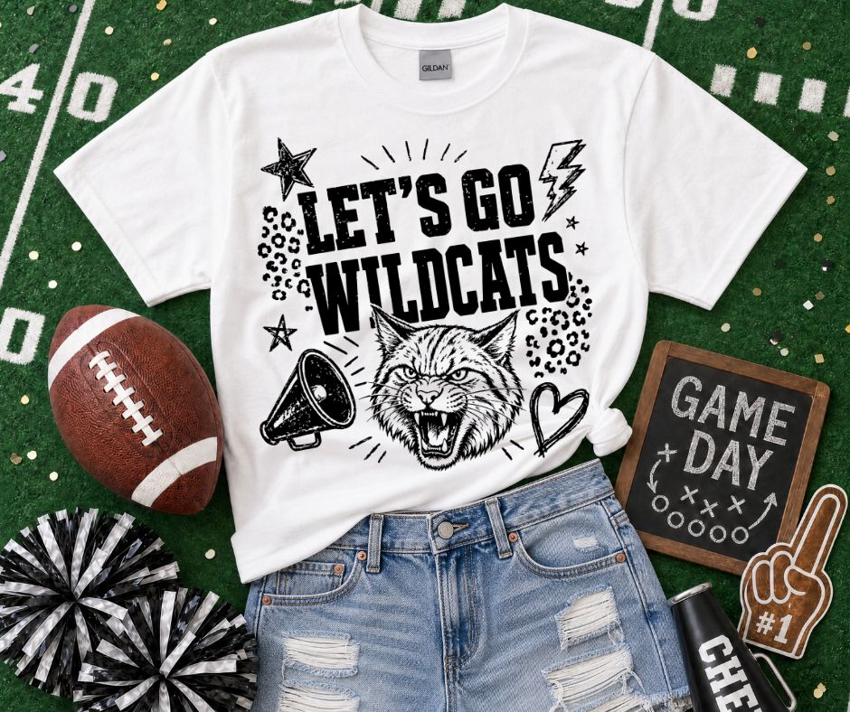 Wildcats (Lets Go Doodle Leopard Mascot) - DTF