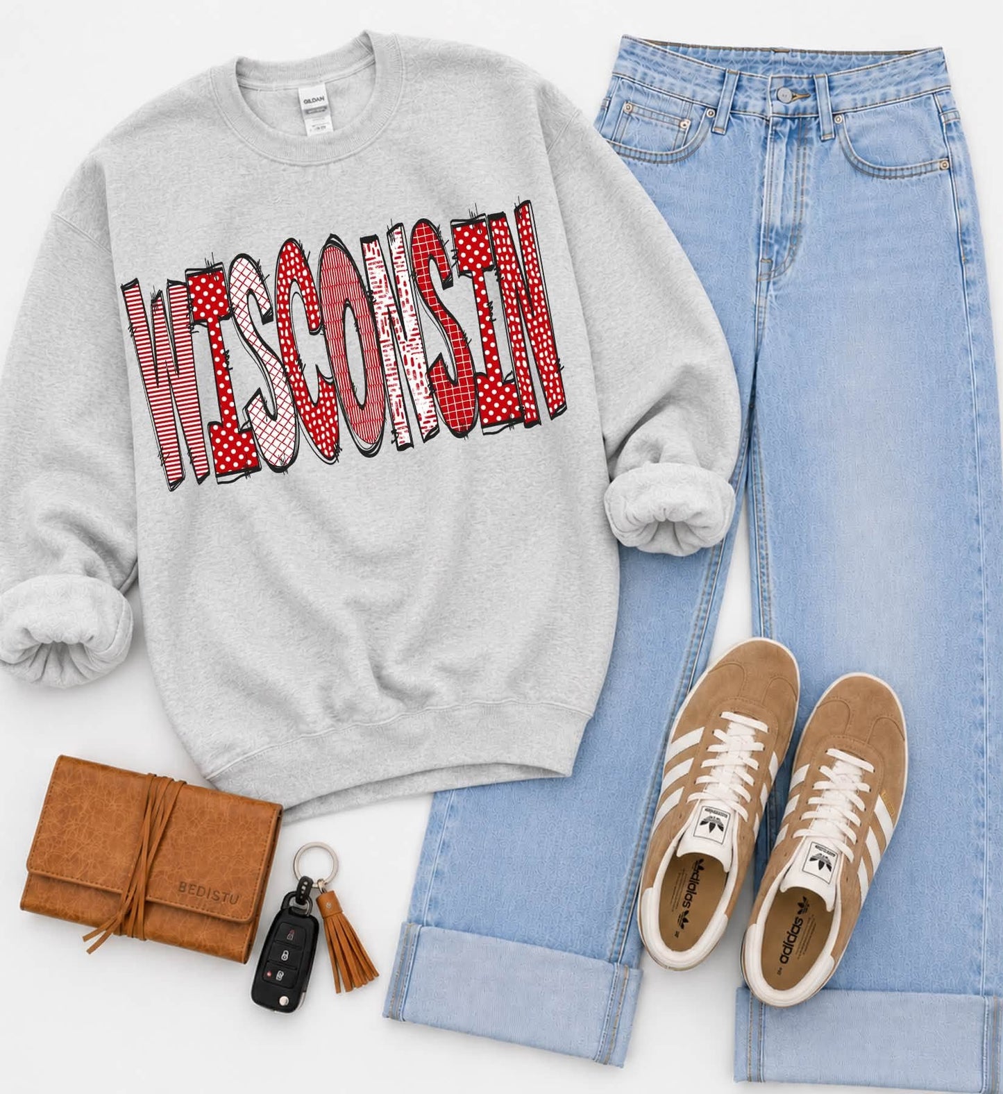 Wisconsin (Doodle Pattern College) - DTF