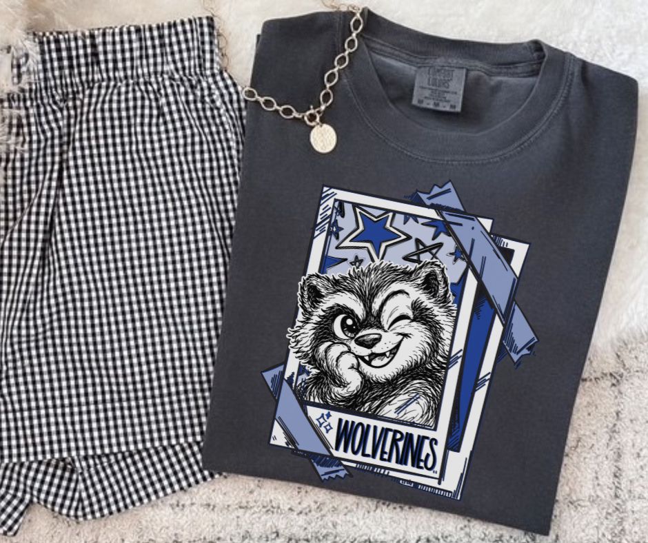 Wolverines - Royal Blue (Cutie Patootie Mascots) - DTF