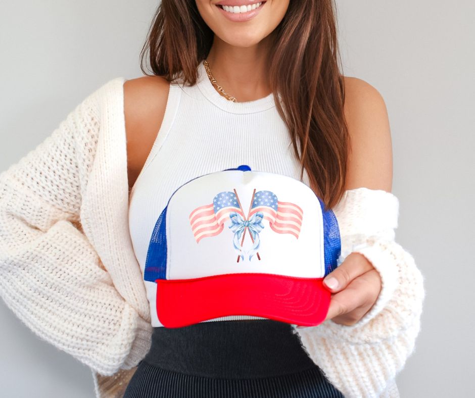 Coquette USA Flag (watercolor) - DTF