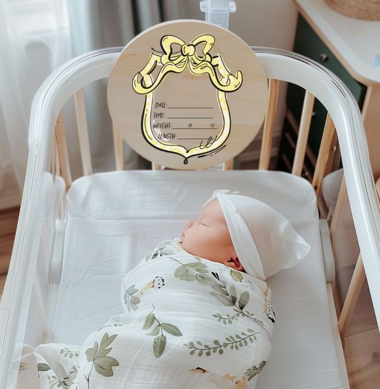 Birth Announcement (Yellow) - DTF