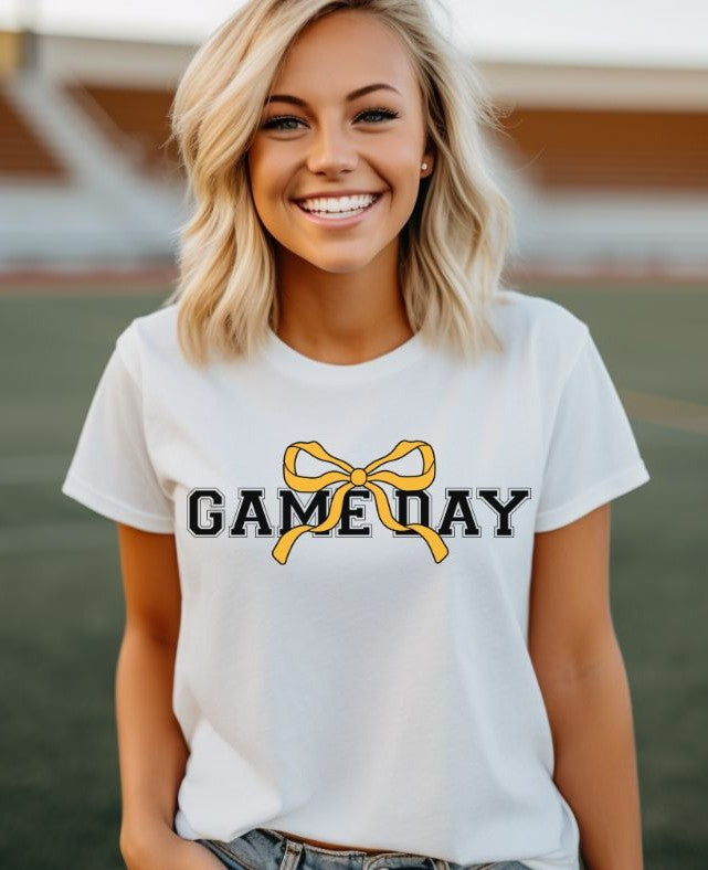 Game Day Coquette (Yellow Gold) - DTF