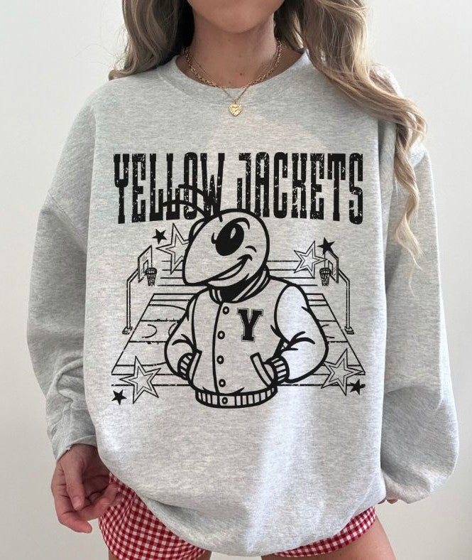 Yellow Jackets (Basketball Letterman Mascot) - DTF