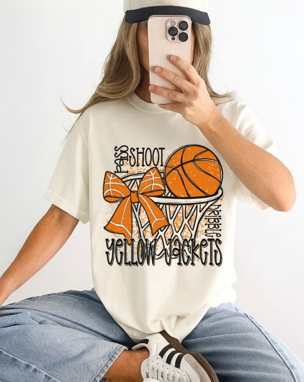 Yellow Jackets (Hoop Bow Mascot) - DTF