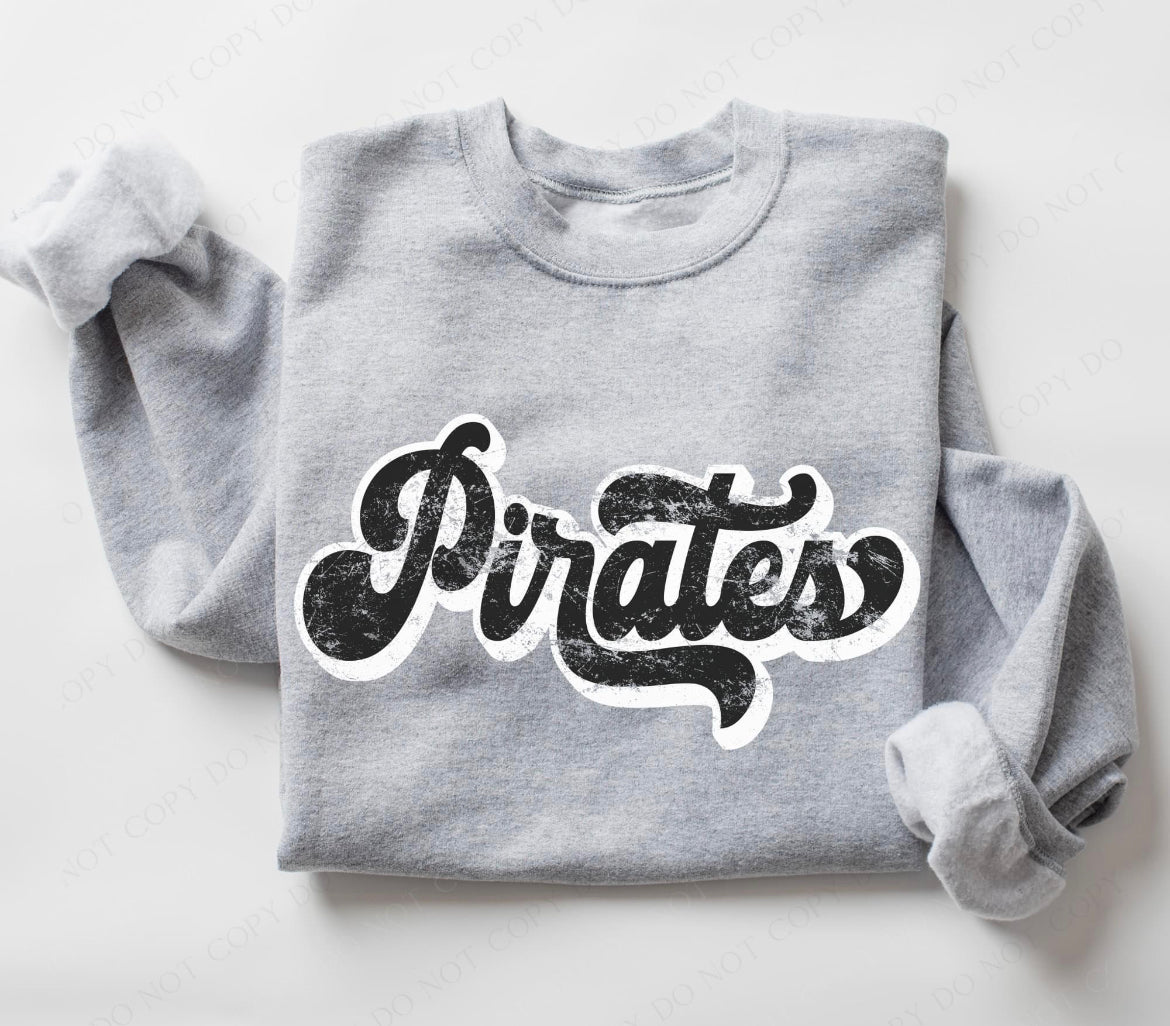 Pirates (retro black and white) - DTF