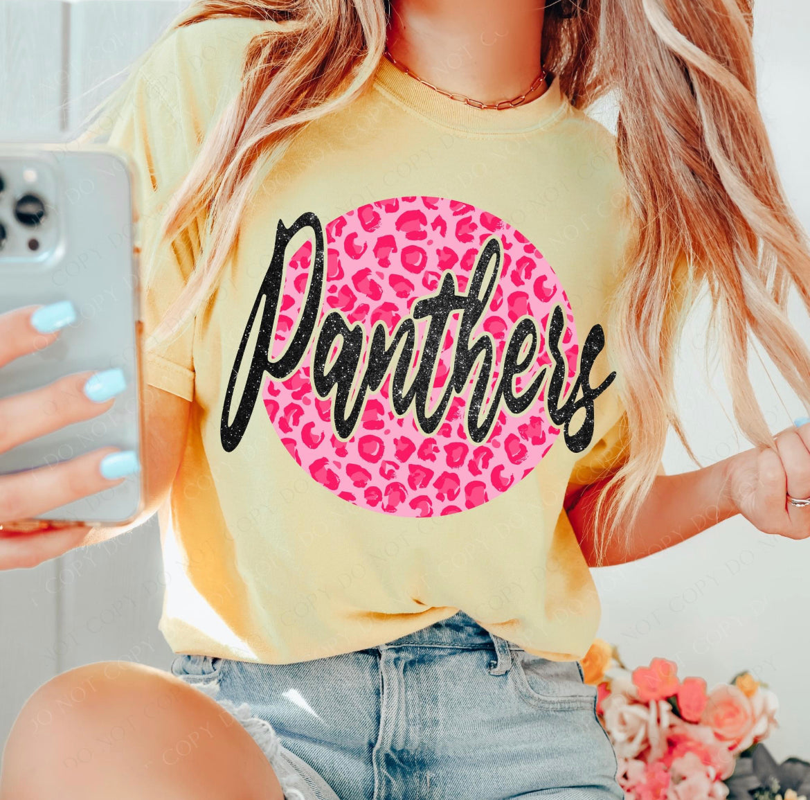 Panthers Mascot (Leopard) - DTF