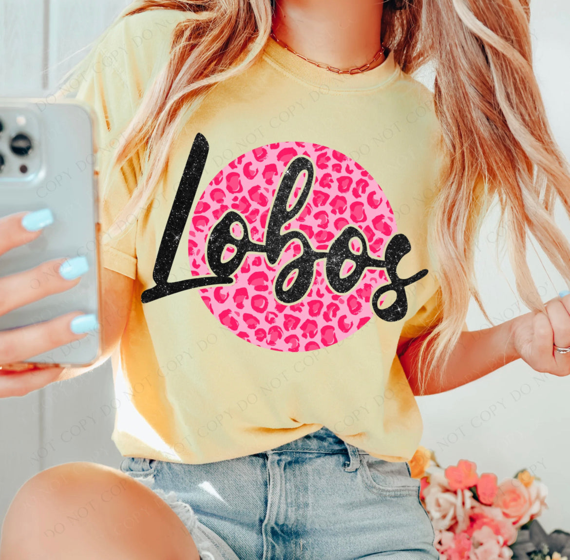 Lobos Mascot (Leopard) - DTF