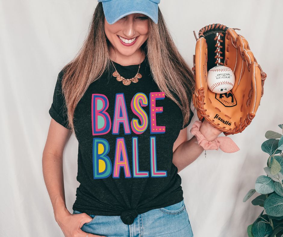 Baseball (cute font) - DTF