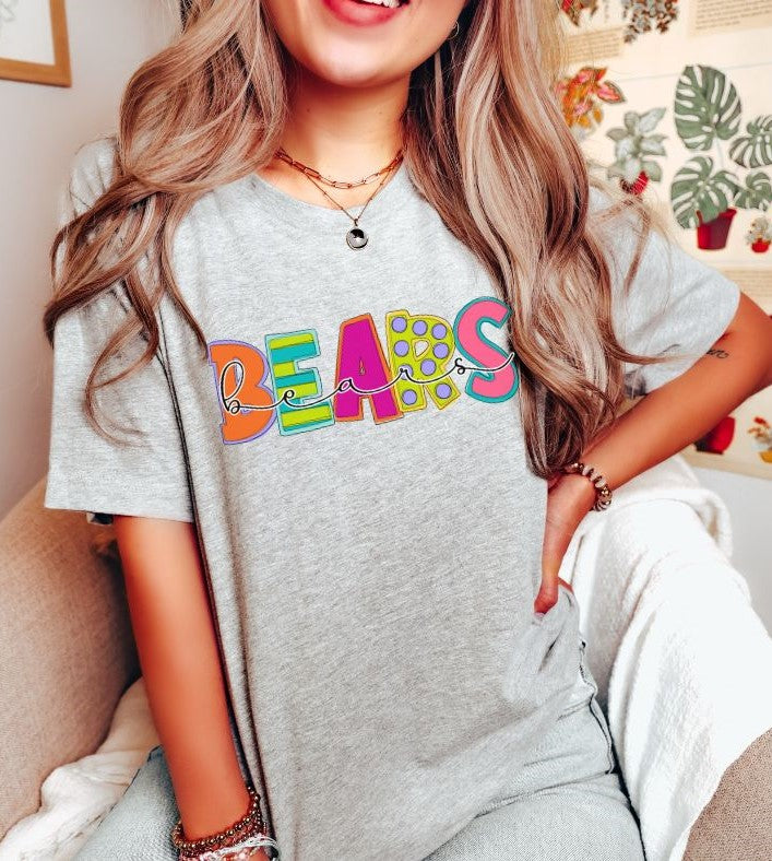 Bears Funky Block Mascot - DTF