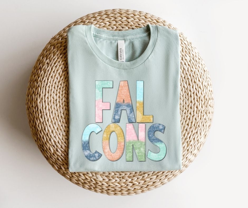 Falcons Multi-Colored Mascot - DTF