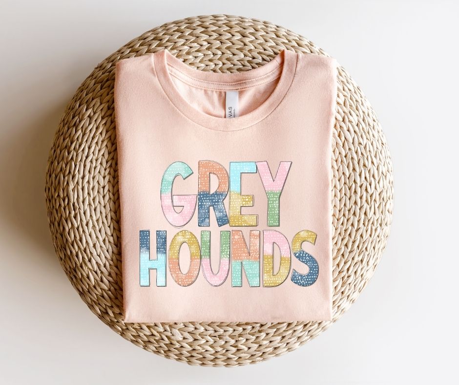 Greyhounds Multi-Colored Mascot - DTF