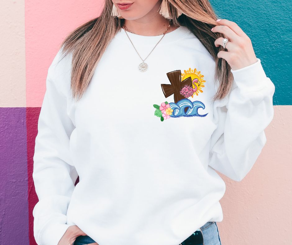 His Mercies Flow (2-in-1, front/back design) - DTF