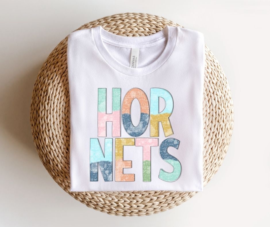 Hornets Multi-Colored Mascot - DTF