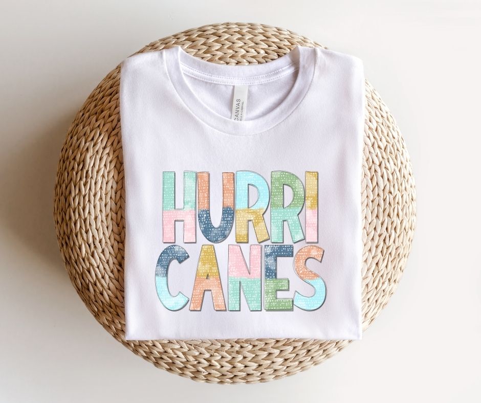 Hurricanes Multi-Colored Mascot - DTF