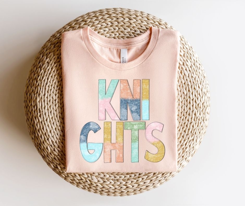 Knights Multi-Colored Mascot - DTF