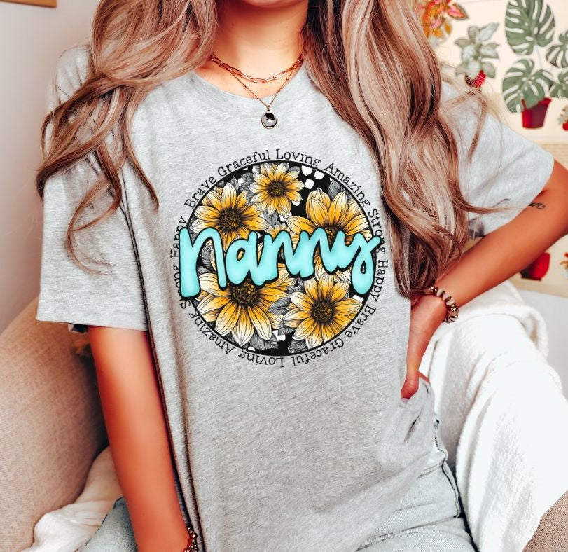 Nanny - Sunflower Mother's Day - DTF