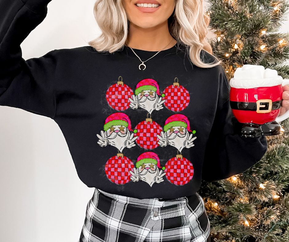 Peace Santa Disco - DTF