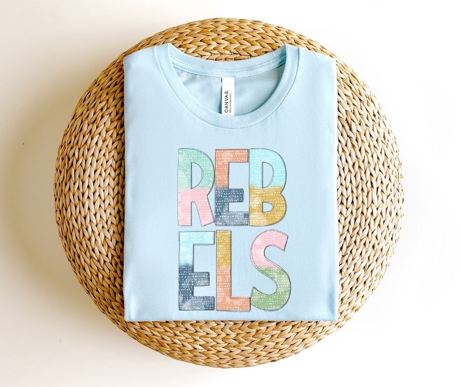 Rebels Multi-Colored Mascot - DTF