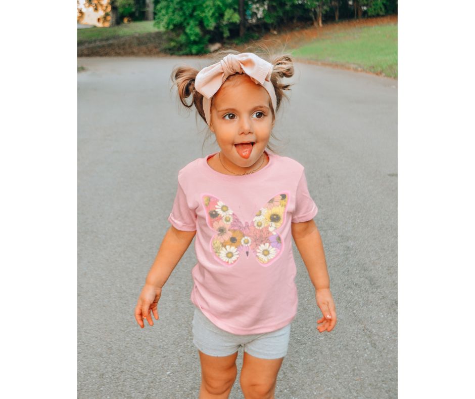 Floral Butterfly - YOUTH - DTF