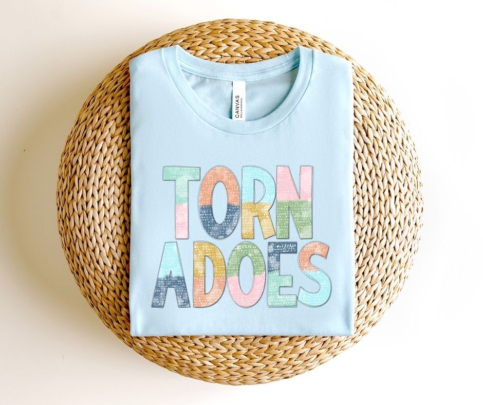 Tornadoes Multi-Colored Mascot - DTF