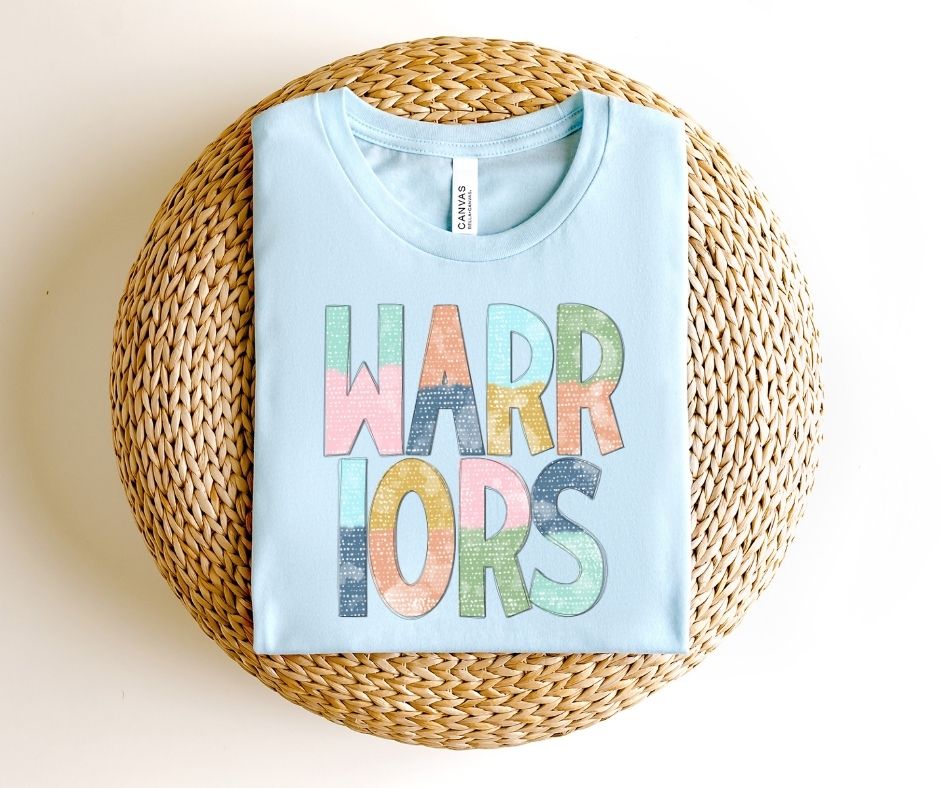 Warriors Multi-Colored Mascot - DTF