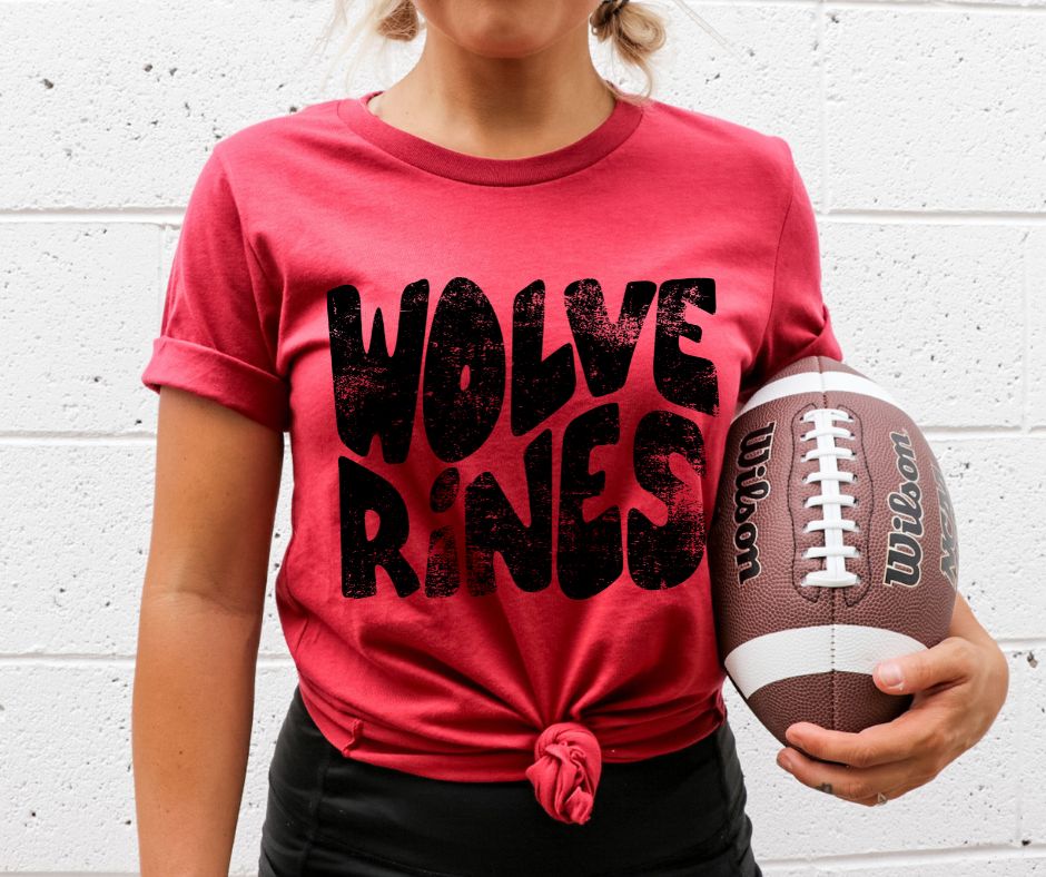 Wolverines Mascot (black) - DTF