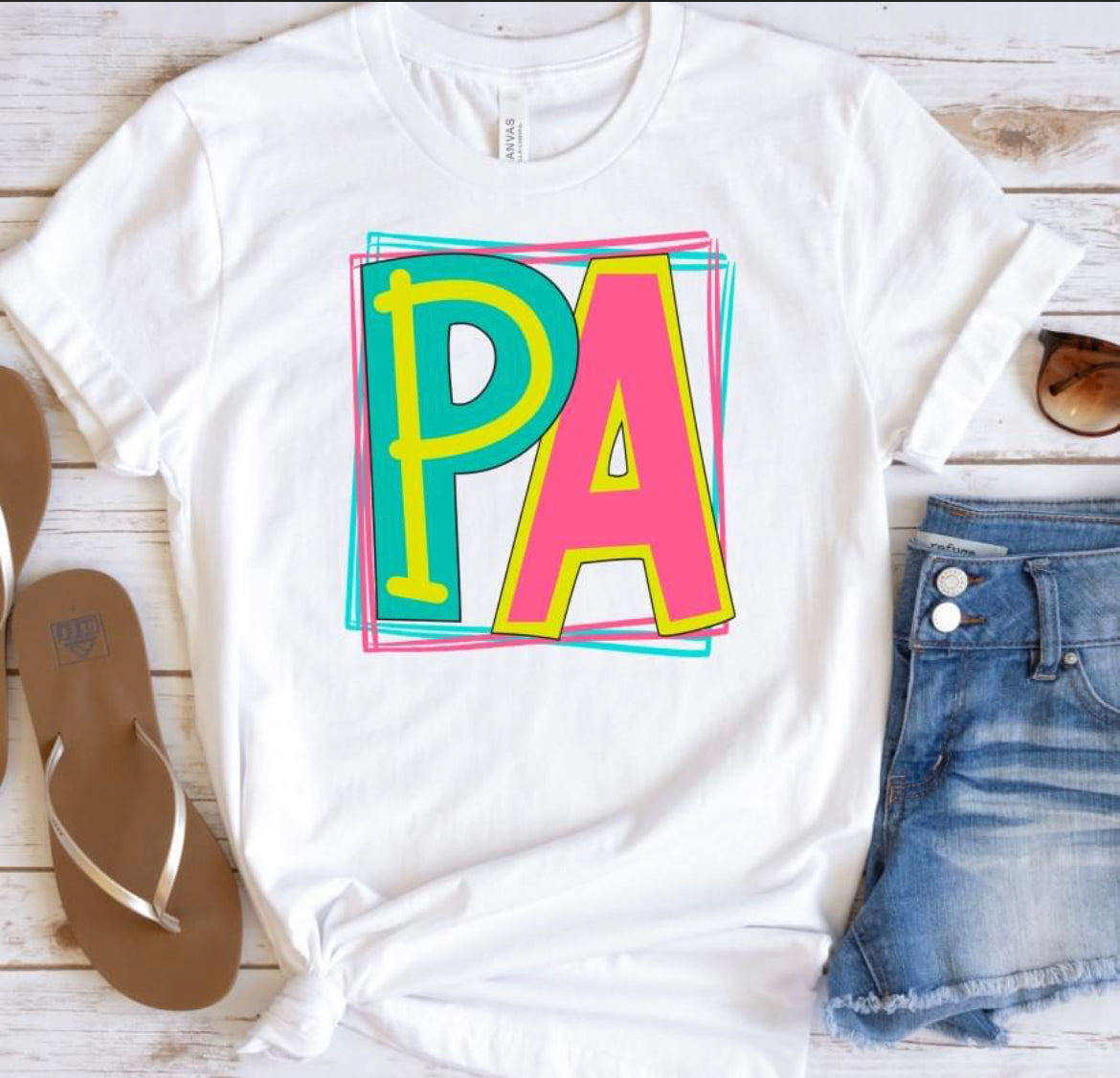 PA (doodle letters) - DTF